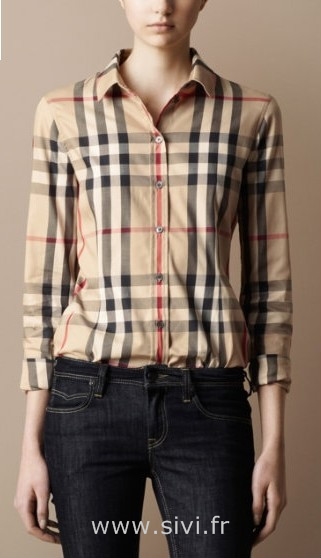 Chemise femme burberry cheap pas cher