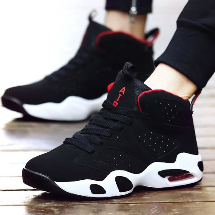 chaussure jordan rouge et noir